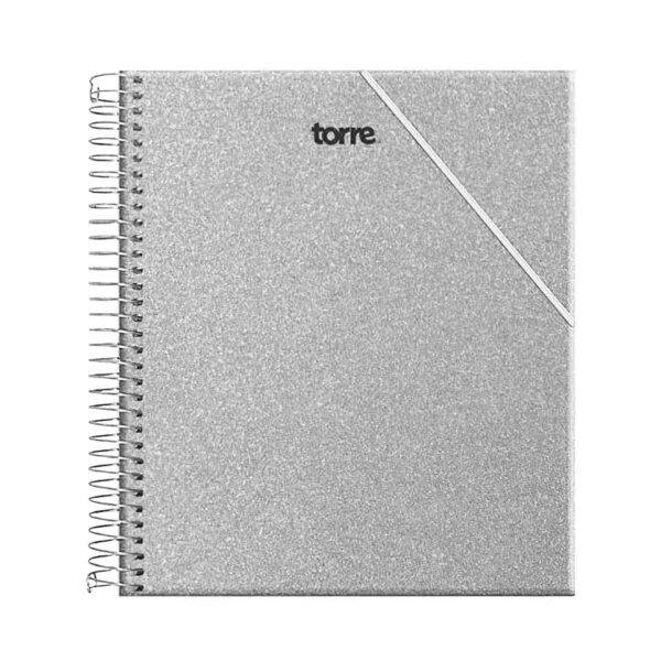 Planner en tono plata