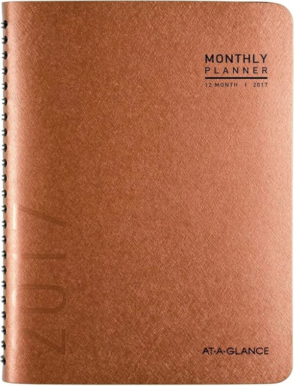 Planner semanal tono cobre
